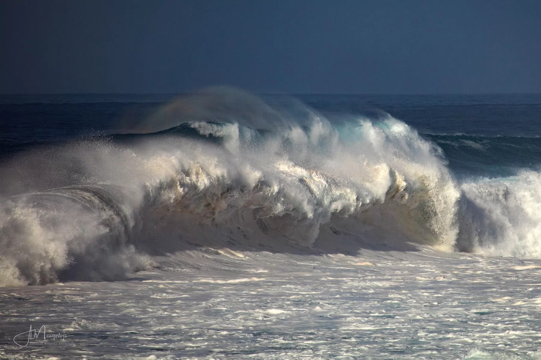Foam and splashes at Socorro Beach