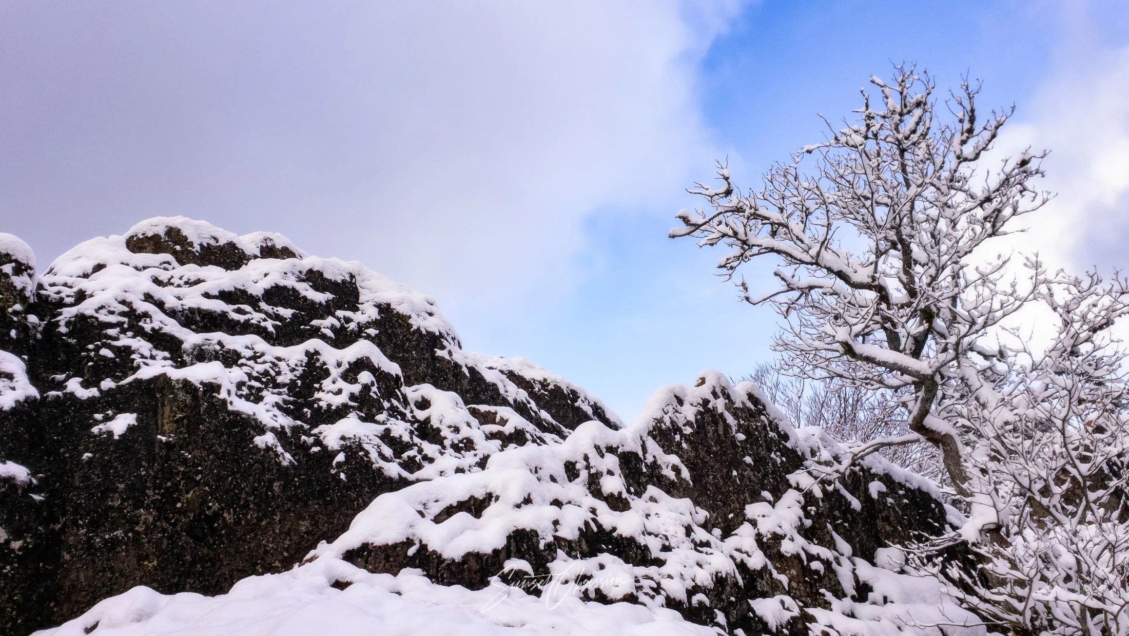 Carlsruher Grat in winter, Black Forest
