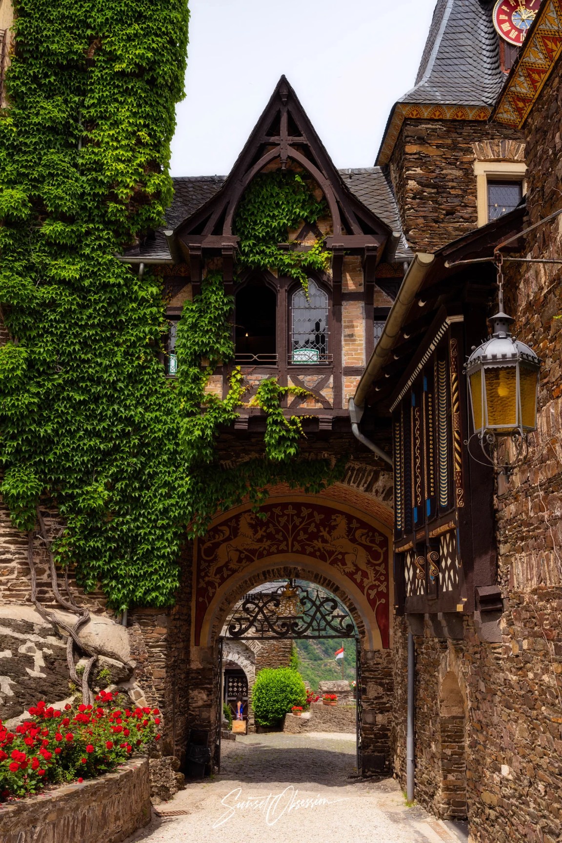 Not your typical view of the Cochem castle