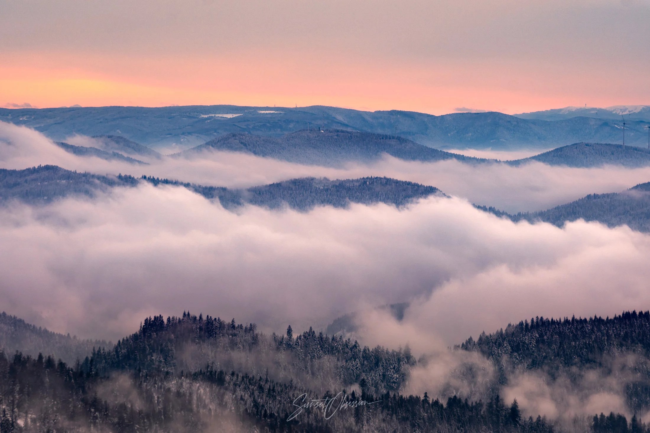 Cloud Inversion over Black Forest, Germany
