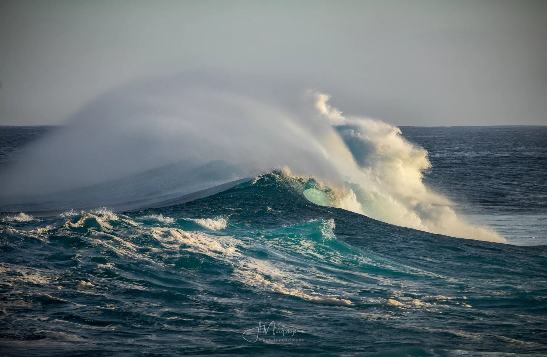 Massive wave coming to the shore in Tenerife
