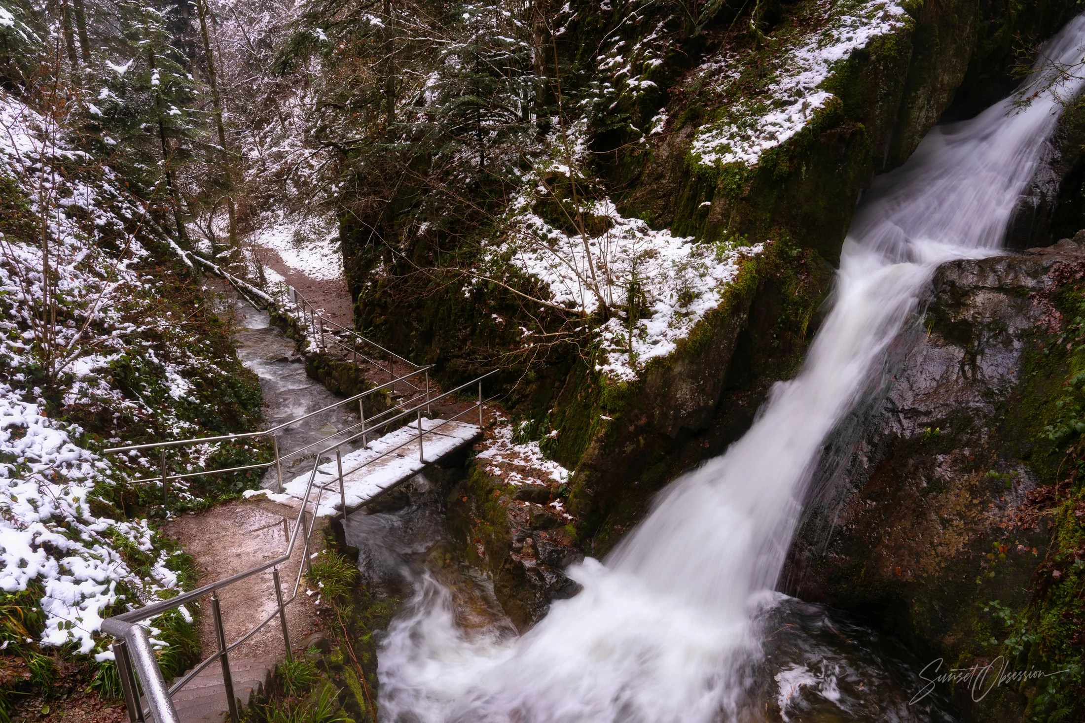 Edelfrauengrab-Wasserfälle in Black Forest, Germany