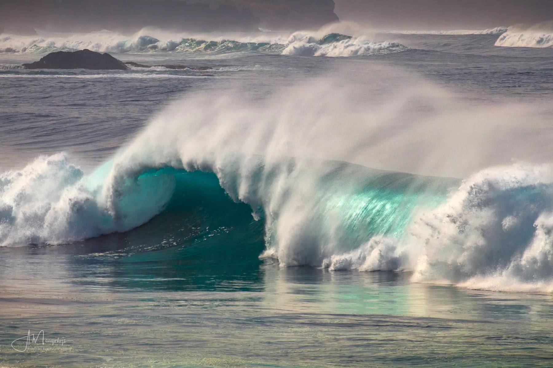Wave photography on the Socorro Beach, Tenerife