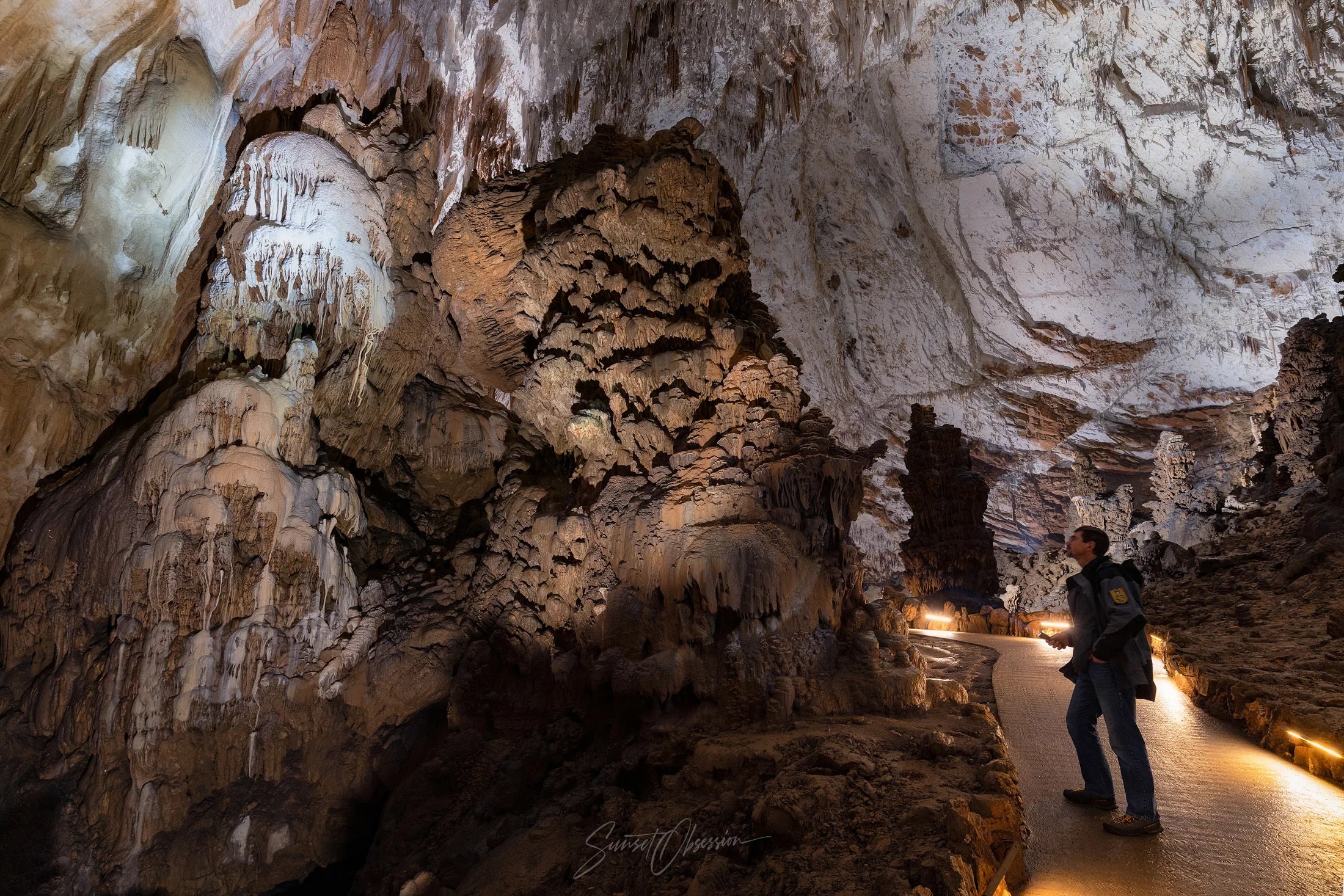 Tour guides share a lot of fascinating facts about the caves history and the measures the park takes to protect them