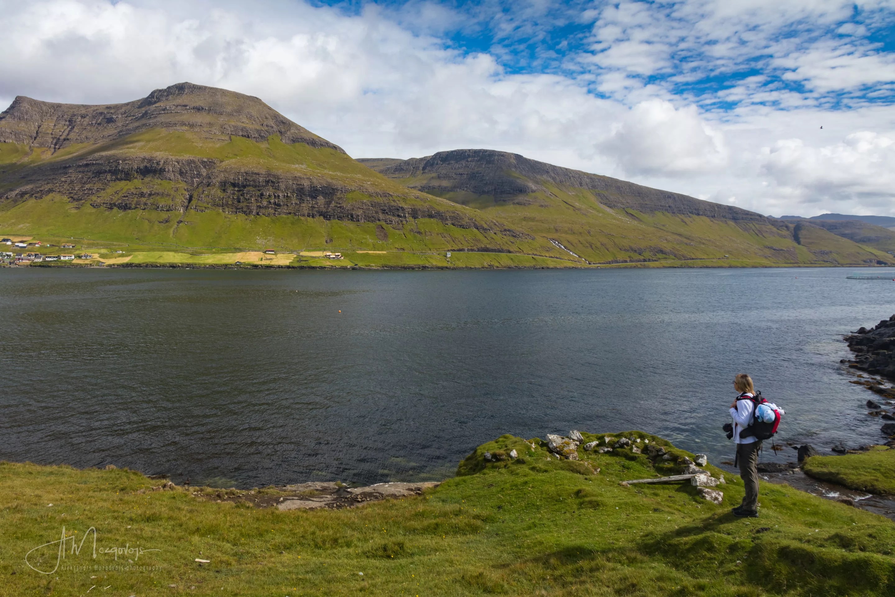 Enjoying the beauty of the fjord