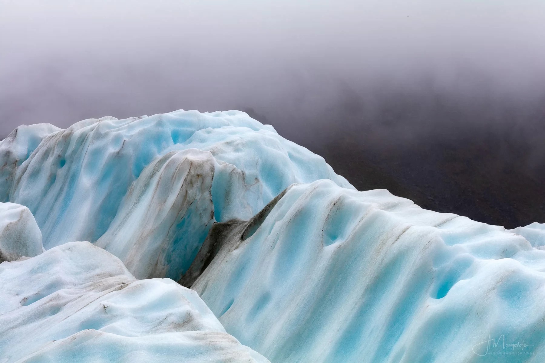 Ice Ridge at Fox Glacier, New Zealand