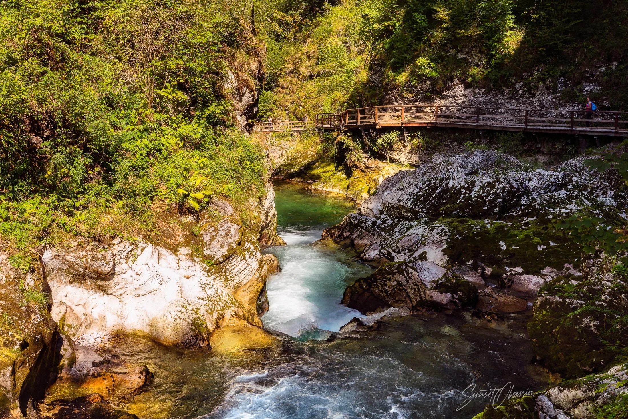 Sunny afternoon in Vintgar Gorge