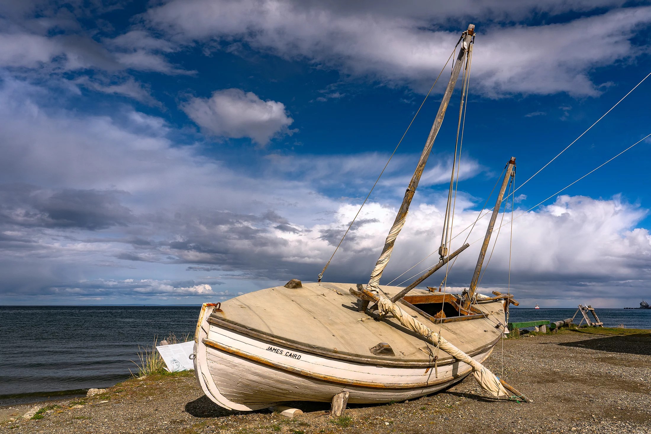 James Caird lifeboat replica in Nao Victoria museum