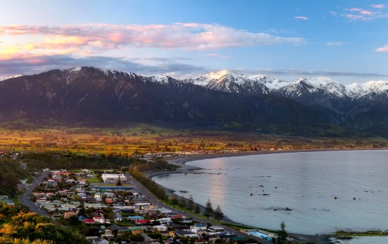 Sunset over Kaikoura
