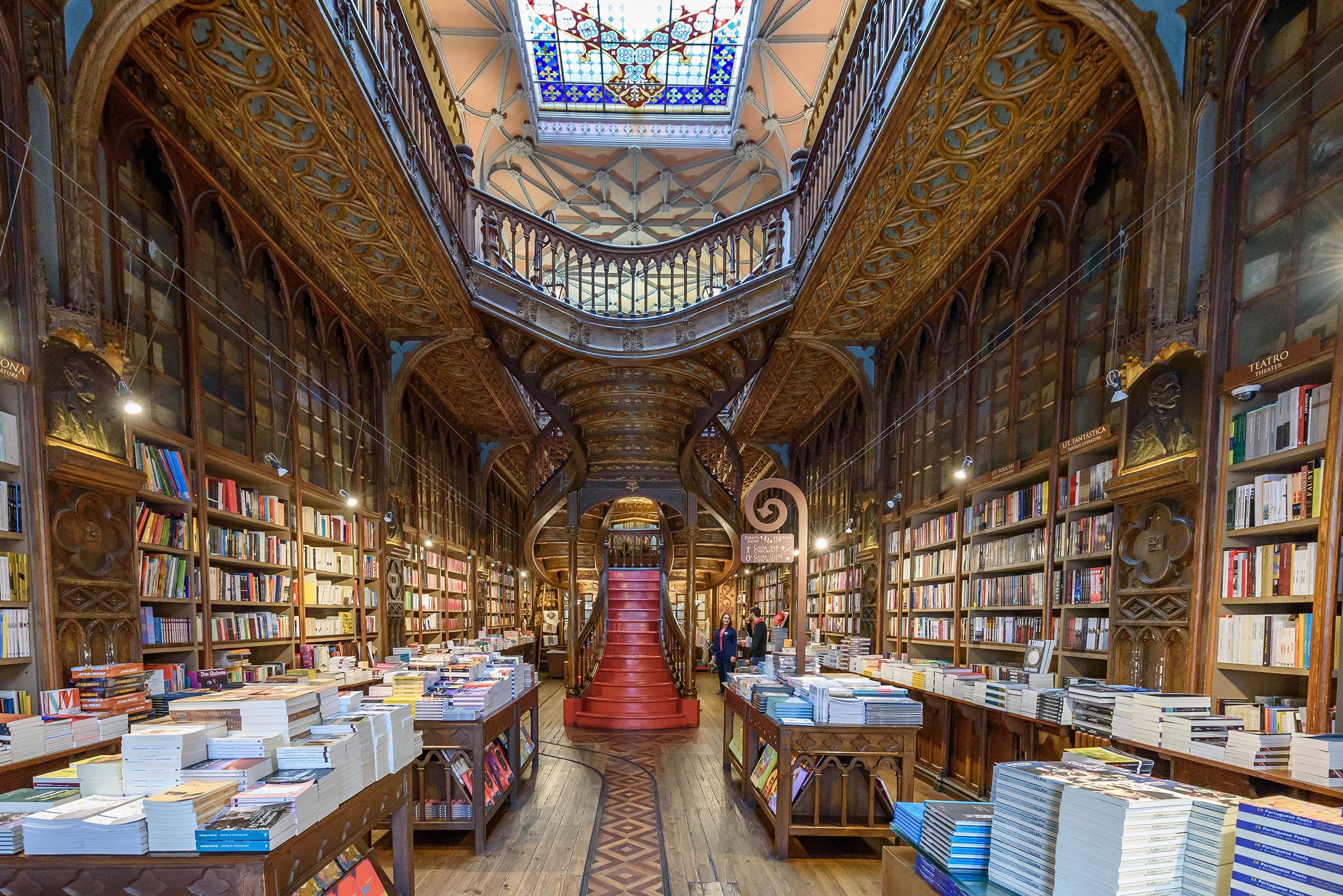 Livraria Lello known as the Harry Potter Book Store is considered one of the most beautiful in the world