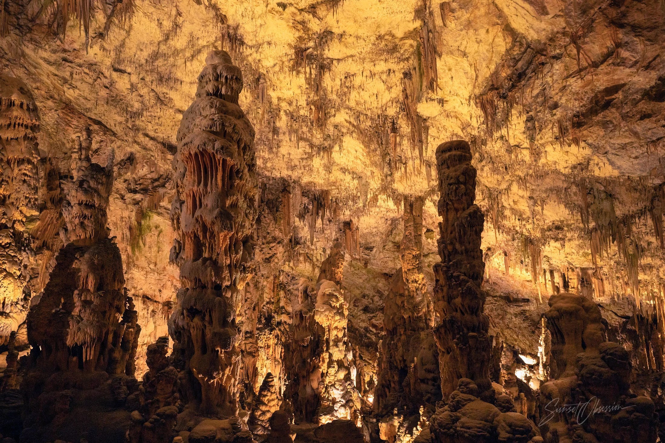 One of the chambers inside Postojna Cave