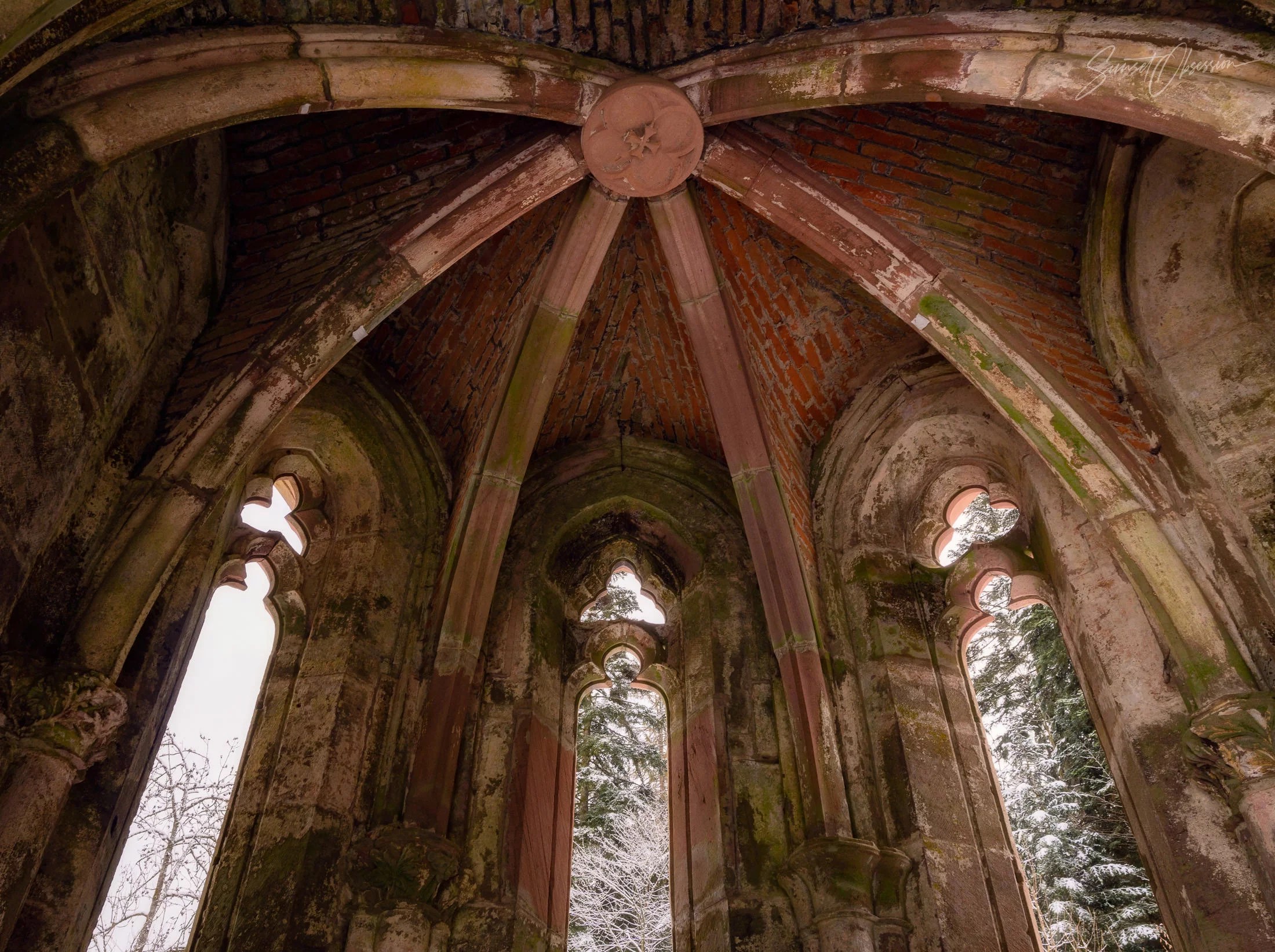 Ruins of an old abbey chapel, Schwarzwald, Germany