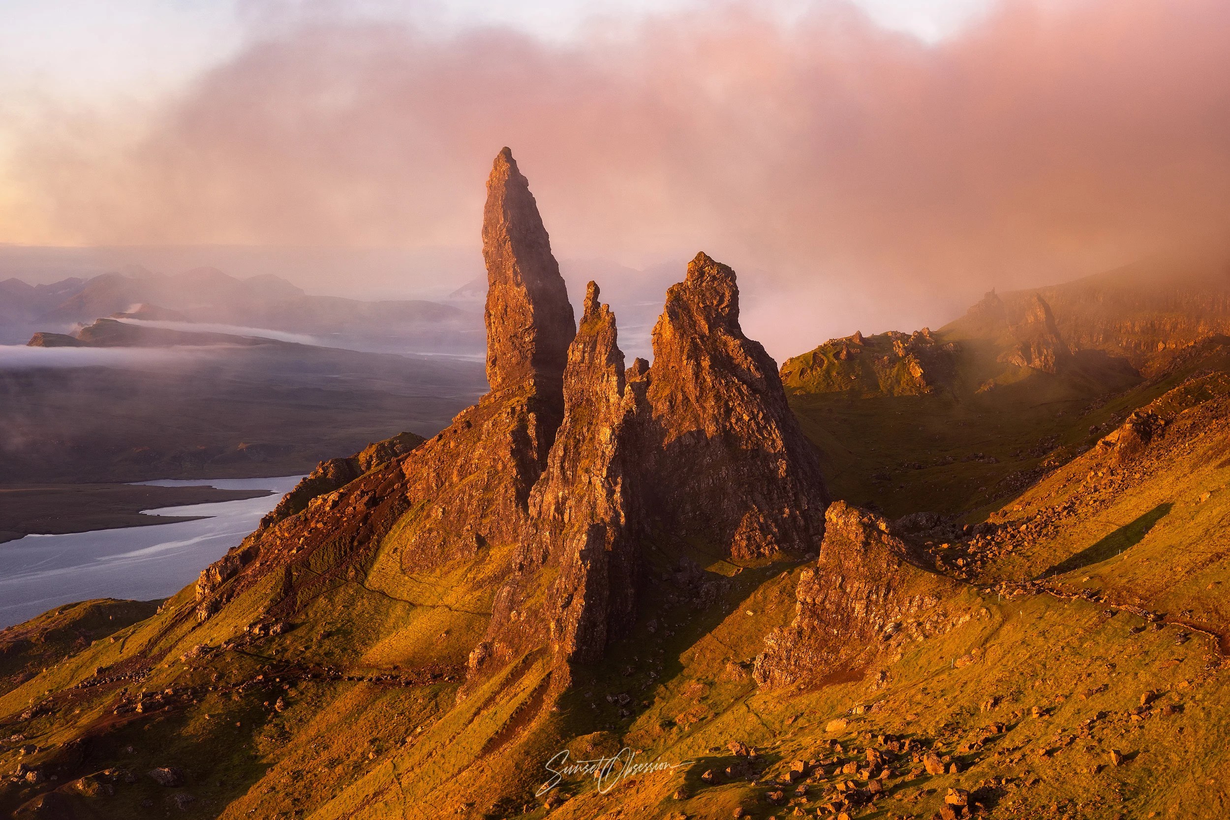 Old Man of Storr in the early morning light, Isle of Skye
