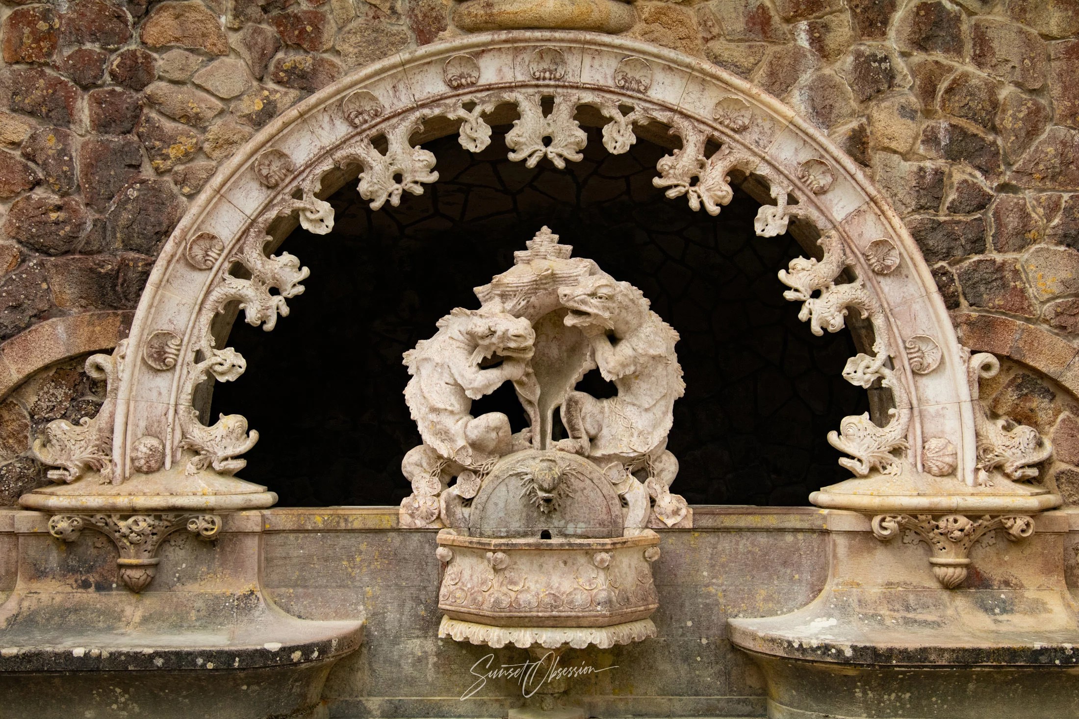 Artwork in Quinta da Regaleira, Sintra, Portugal