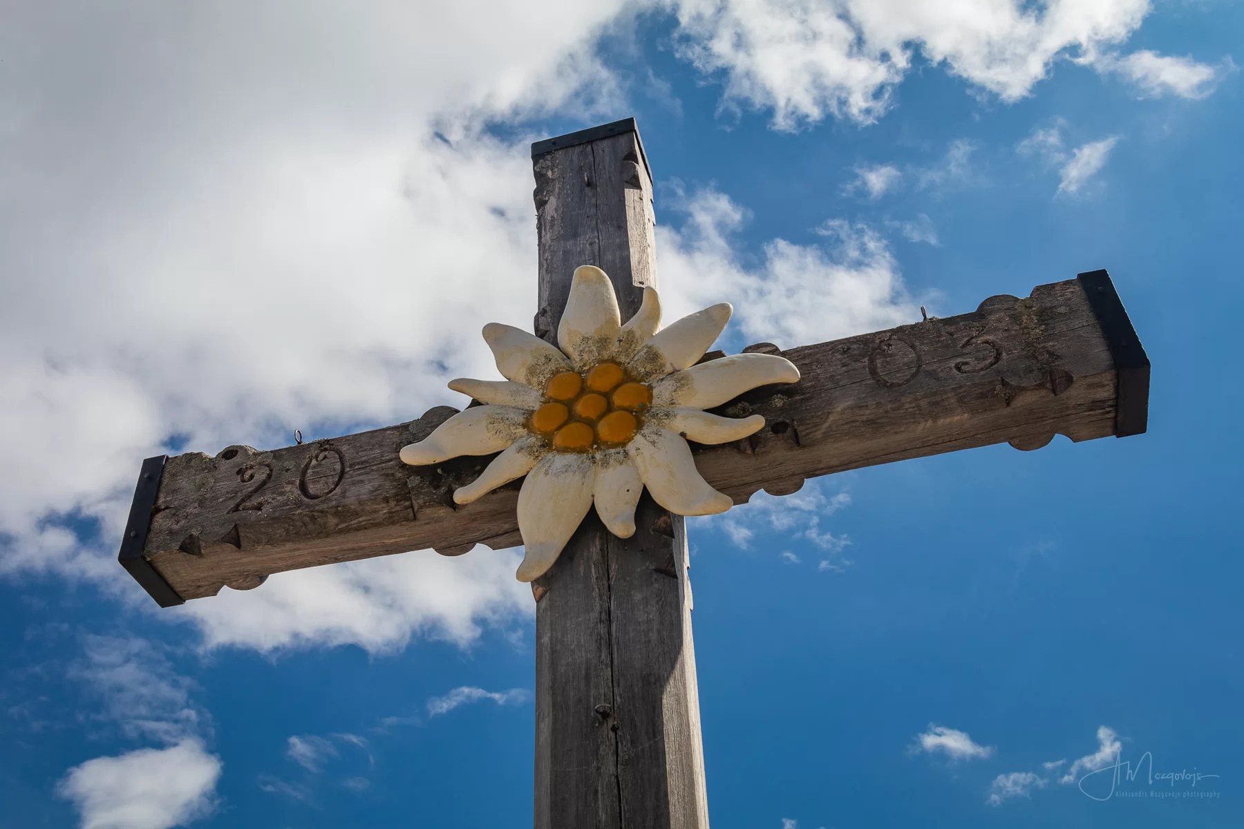 A cross monument at Eagle's Nest