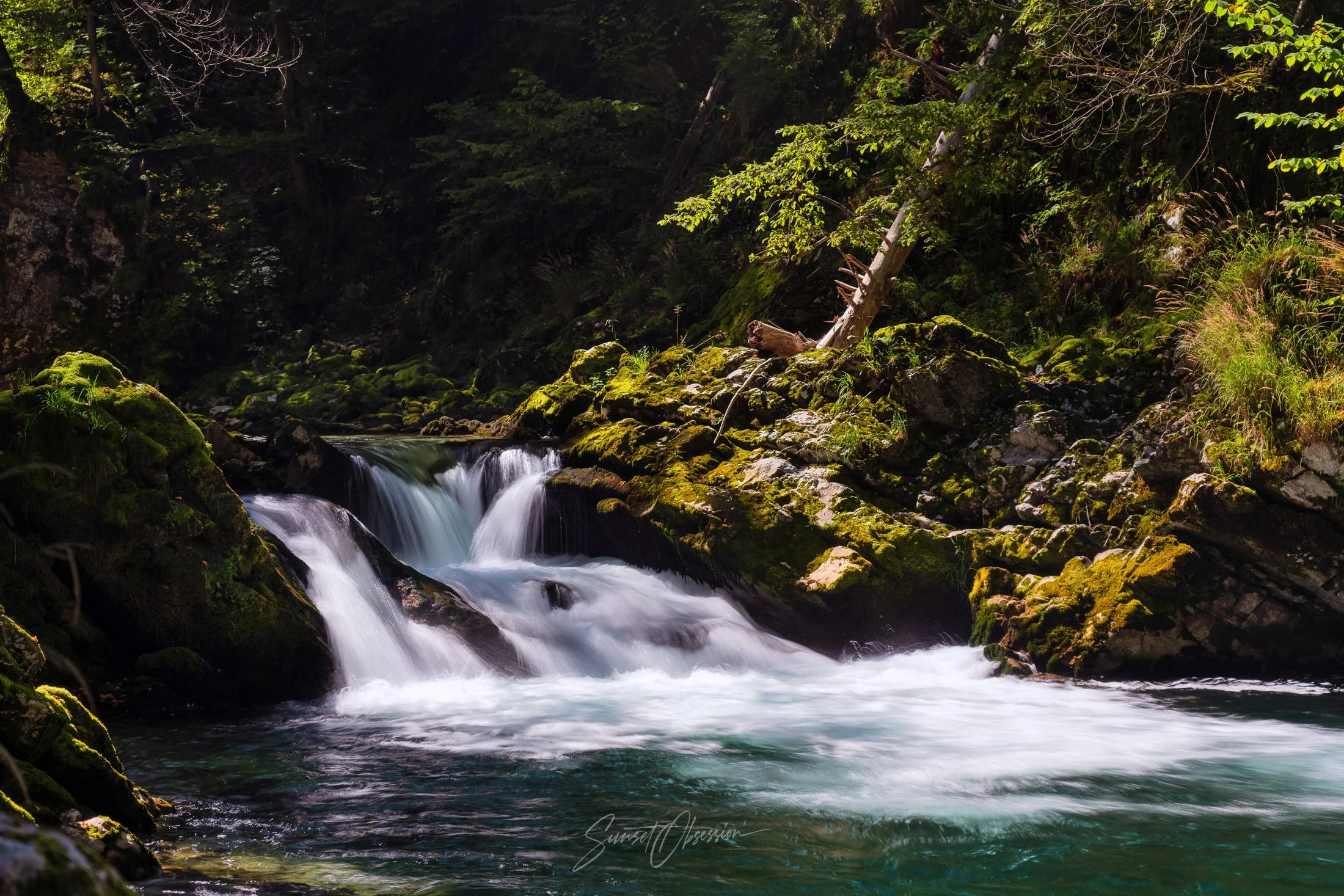 River Cascades in Vintgar Gorge, Slovenia
