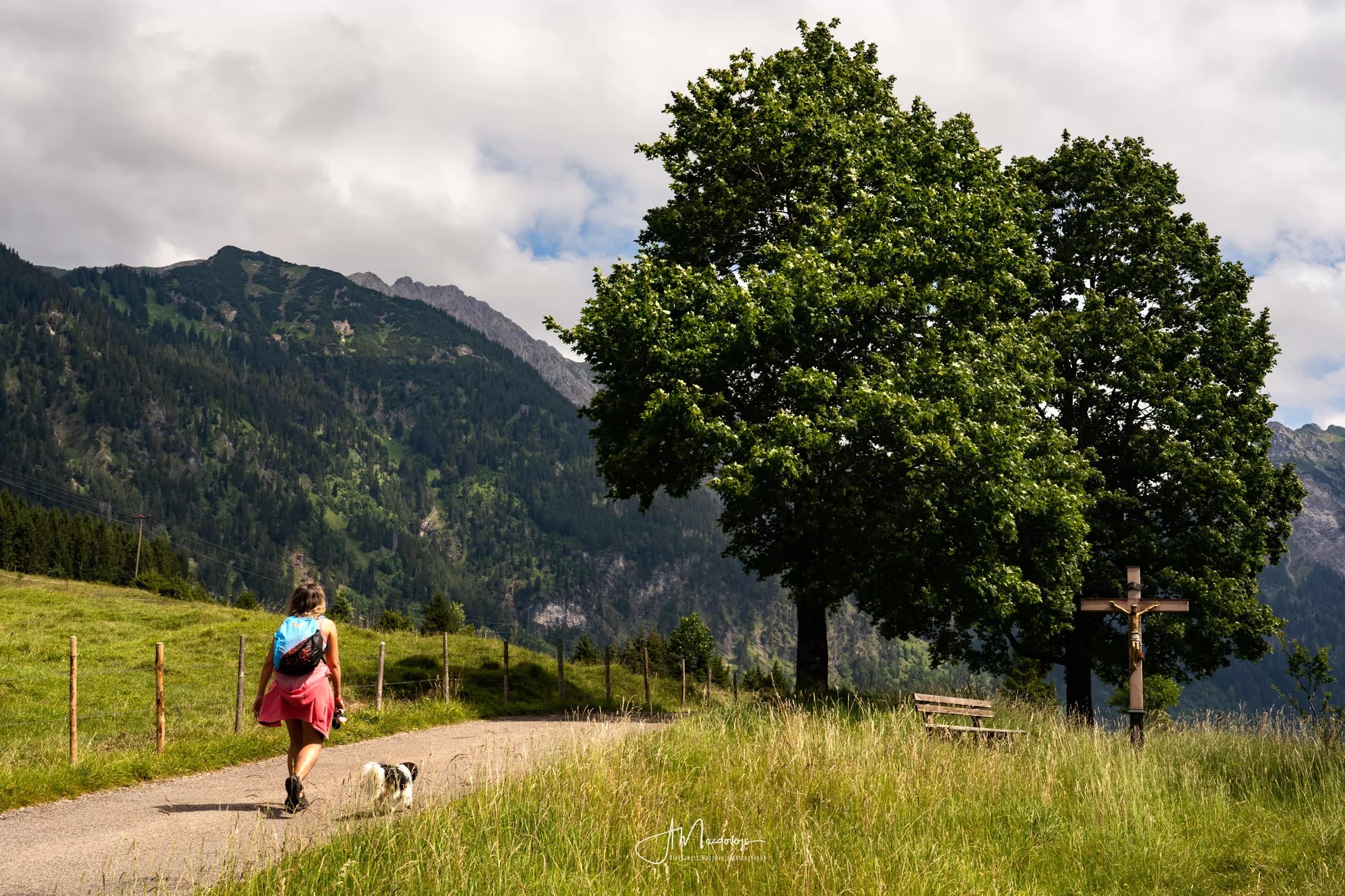 Hike to lake Schrecksee begins as a lovely and easy walk