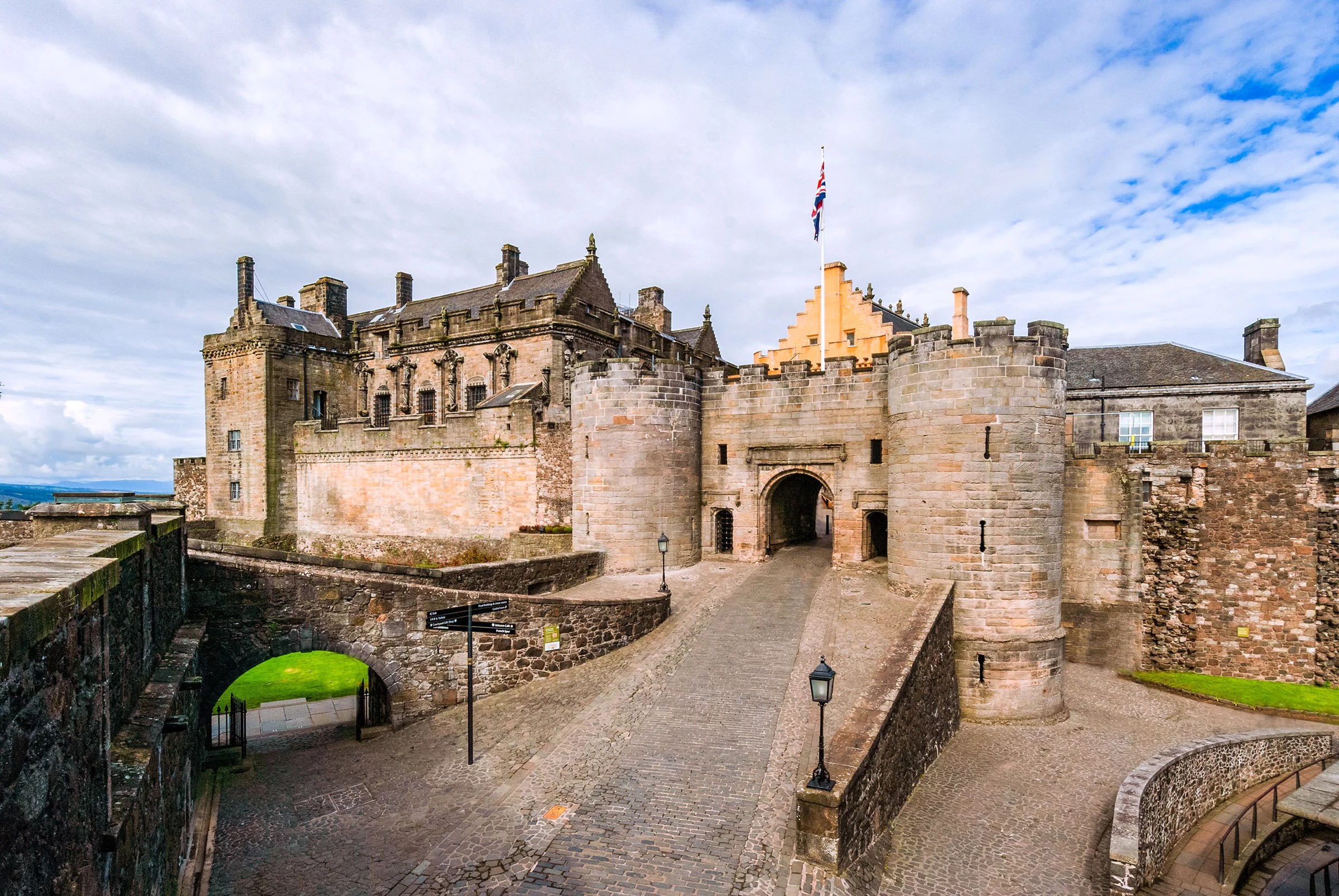 Stirling Castle is one of the most impressive medieval castles in Scotland 