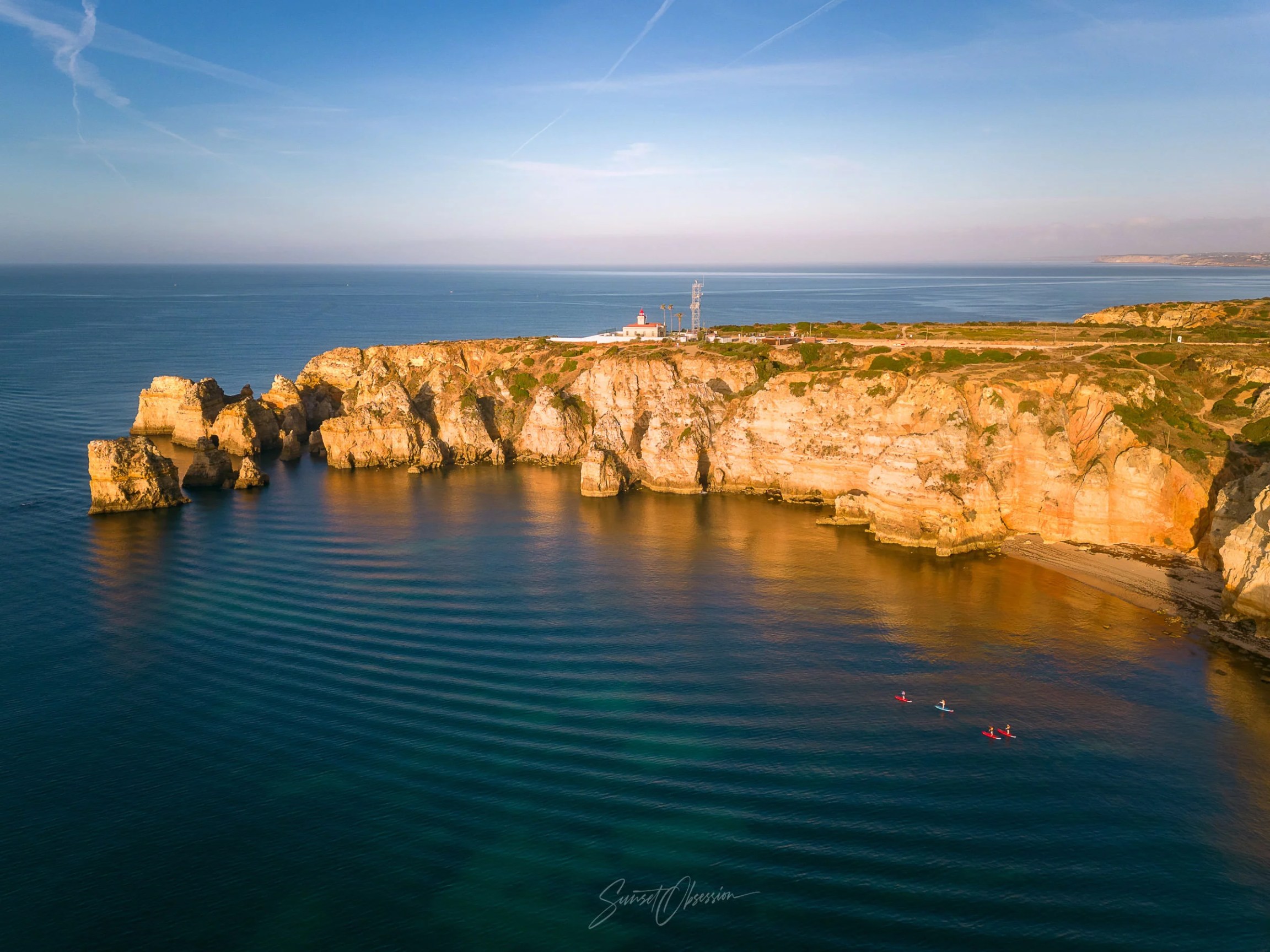 Calm waters and no wind are perfect conditions for exploring Algarve from the water