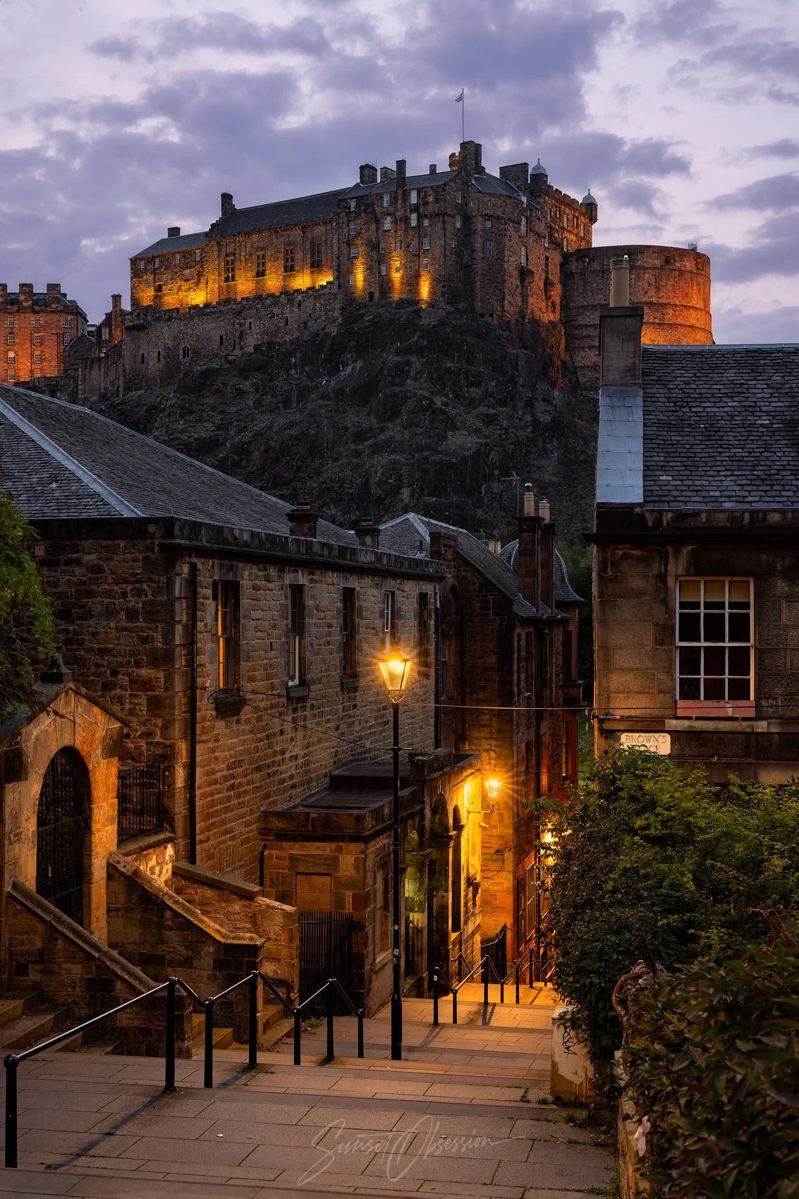 Edinburgh Castle dominates the city skyline